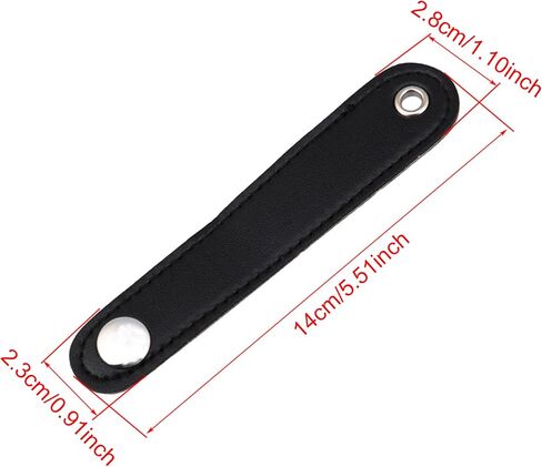 14x2.5cm Adjustable PU Leather Accordian Bellows Straps for Bass Accordion Shoulder Pack of 2 in Kuwait