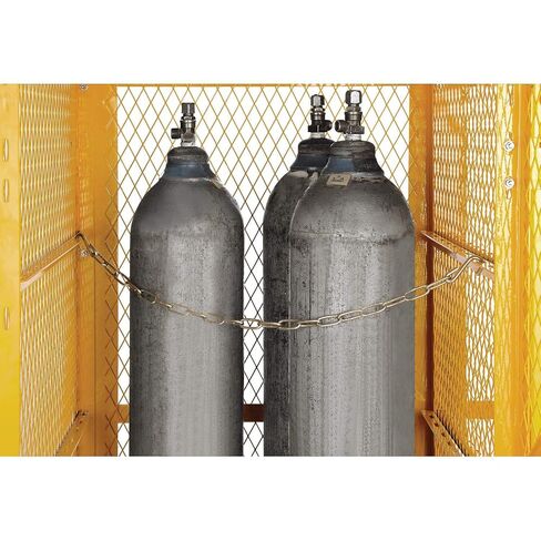 Global Industrial Vertical Cylinder Storage Cabinet with Double Door, 60" W x 30" D x 65" H, 18 Cylinder Capacity, 20 or 33 lbs. LPG Cylinders, Steel Construction, Unassembled in Kuwait