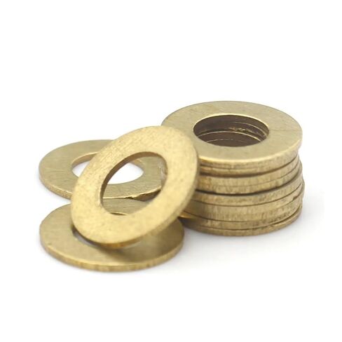 20-50Pcs M4 M5 Brass Copper GB97 Thick Shim Gasket Round Spacer Gasket Heavy Duty Metal Disc Washers Hardware(M5x12 (20Pcs),1mm) in Saudi Arabia