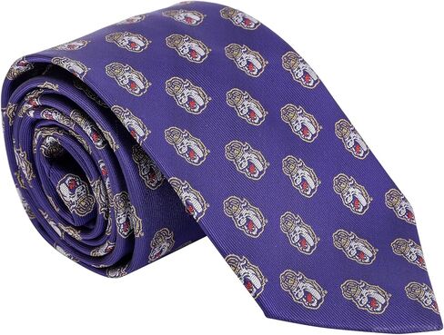 Desert Cactus James Madison University Neck Tie JMU Dukes 100% Polyester Necktie with Logo, Officially Licensed (Style B) in Kuwait