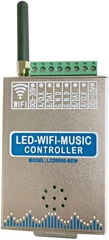 DC5-24V LC2000B LED WiFi جهاز تحكم بالموسيقى 8-2048 بكسل لوحة شاشة شريط ضوء WS2811 WS2812B التحكم عنونة البيج in Kuwait