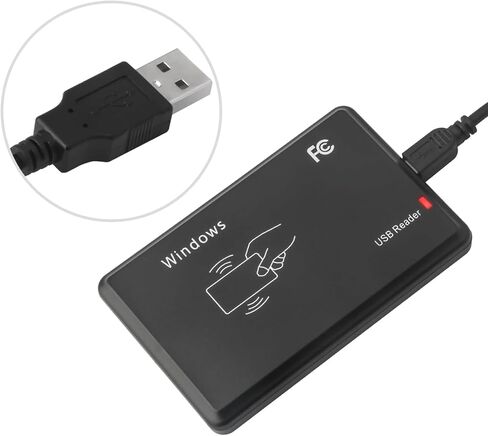 قارئ بطاقات IC بدون تلامس، قارئ NFC بسرعة 13.56 ميجاهرتز مع واجهة USB للتحكم في الوصول، مبرمج مشفر متوافق مع نظام التشغيل Windows Linux MacOS in Kuwait