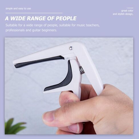 Mikinona 4Pcs Guitar Capo Set Plastic Tone Modified Clips for Acoustic Electric Classical Guitars Adjustable Capo Accessories in Kuwait