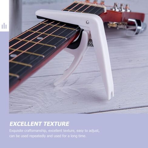 Mikinona 4Pcs Guitar Capo Set Plastic Tone Modified Clips for Acoustic Electric Classical Guitars Adjustable Capo Accessories in Kuwait