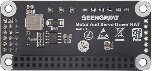 قبعة محرك Pi Motor and Servo Driver - رقاقة PCA9685 & TB6612FNG، محرك تيار مستمر مزدوج و6 أدوات تحكم مؤازرة لـ Raspberry Pi Zero/2B/3B/4B in Kuwait