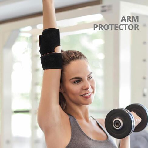 BESPORTBLE 2pcs Sports Elbow Brace Arm Sleeves for Basketball and Tennis Comfortable Wear Joint Warming Elbow Wraps Lightweight Cloth Material Simple Design in Kuwait