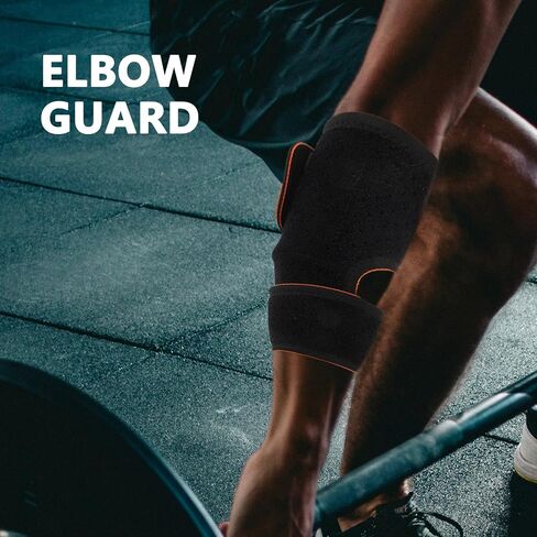2pcs Elbow Brace for Sports and Tennis Soft and Flexible Cloth Elbow Wrap Secure Fit Comfortable Arm Warmer Sleeve for Summer and Protection in Kuwait