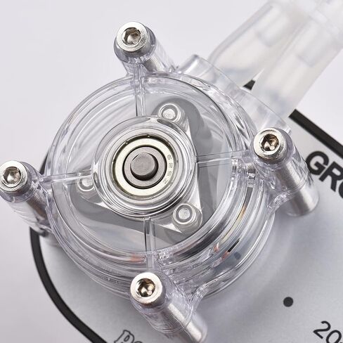 NTBL GROTHEN G328A مضخة تمعجية 100-240 فولت 114-500 مل/دقيقة معدل تدفق عالي قابل للتعديل من الدرجة الغذائية البلاتينية المفلكنة من السيليكون لأنبوب DIY لحوض السمك ومختبر التحليل الكيميائي وإضافات الجرعات in Kuwait