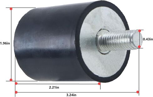 حزمة JEENDA المكونة من 4 قطع من الصدمات المطاطية المضغوطة المتوافقة مع Wacker WP1540 WP1550 VP1135 VP1340 VP1550 VP2050، 5100016316 50x55 مم in Kuwait