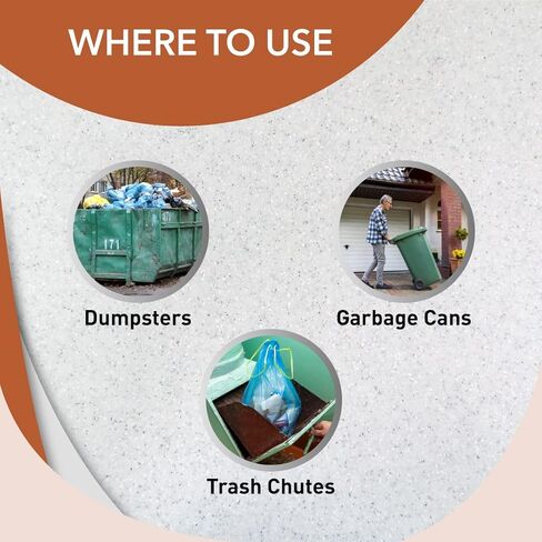 Odorcide Dumpster & Chute Odor Eliminator for Strong Odor – Dumpster, Loading Dock, & Trash Can Deodorizer - Safe, Non-Enzymatic Trash Can Odor Eliminator for Home & Commercial Use (Kit) in Kuwait