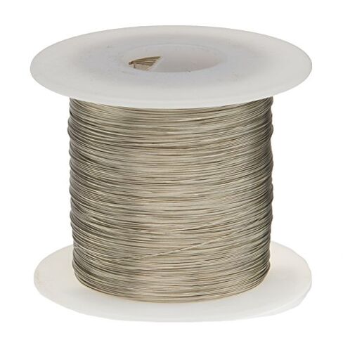 سلك نحاسي معلب، سلك ناقل، 24 AWG، طول 250 بوصة، قطر 0.0201 بوصة، فضي، سلك شريط الناقل in Saudi Arabia
