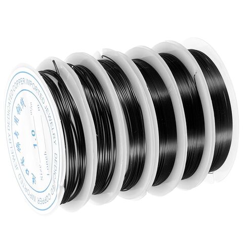 uxcell 8 Rolls Copper Wire, Beading Craft Wire Jewelry Wire for Gardening Jewelry Making Supplies Craft Beading DIY Accessories, Silver (32-18 Gauge) in Kuwait