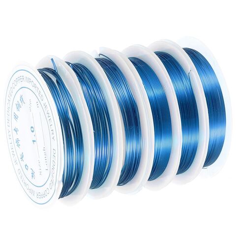 uxcell 8 Rolls Copper Wire, Beading Craft Wire Jewelry Wire for Gardening Jewelry Making Supplies Craft Beading DIY Accessories, Silver (32-18 Gauge) in Kuwait