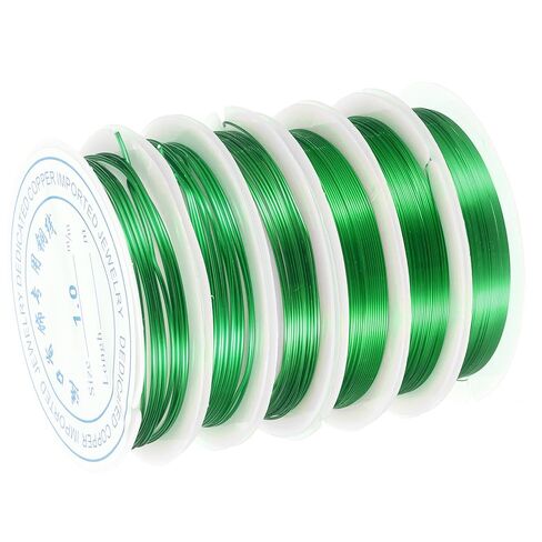 uxcell 8 Rolls Copper Wire, Beading Craft Wire Jewelry Wire for Gardening Jewelry Making Supplies Craft Beading DIY Accessories, Silver (32-18 Gauge) in Kuwait