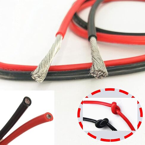 14 AWG سلك السيليكون 5 قدم أحمر و 5 قدم أسود الذين تقطعت بهم السبل الأسلاك النحاسية ل RC هواية طائرة نموذجية كوادكوبتر سيارة يبو بطارية ESC المحرك DIY in Kuwait