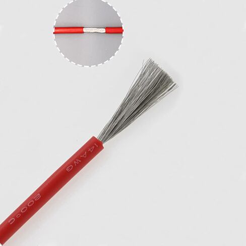 14 AWG سلك السيليكون 5 قدم أحمر و 5 قدم أسود الذين تقطعت بهم السبل الأسلاك النحاسية ل RC هواية طائرة نموذجية كوادكوبتر سيارة يبو بطارية ESC المحرك DIY in Kuwait