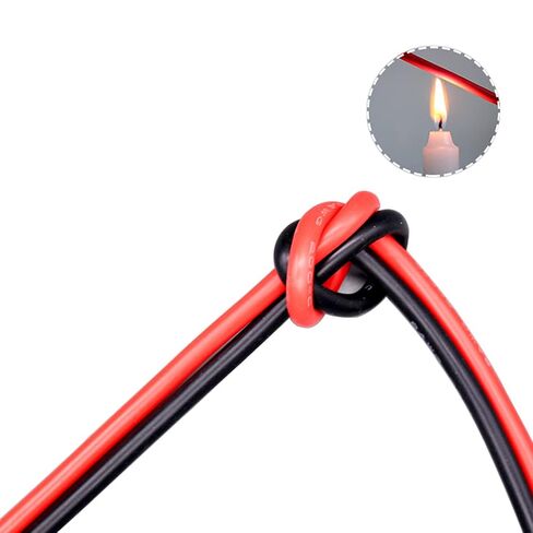 14 AWG سلك السيليكون 5 قدم أحمر و 5 قدم أسود الذين تقطعت بهم السبل الأسلاك النحاسية ل RC هواية طائرة نموذجية كوادكوبتر سيارة يبو بطارية ESC المحرك DIY in Kuwait