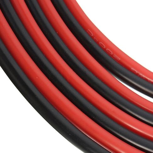 14 AWG سلك السيليكون 5 قدم أحمر و 5 قدم أسود الذين تقطعت بهم السبل الأسلاك النحاسية ل RC هواية طائرة نموذجية كوادكوبتر سيارة يبو بطارية ESC المحرك DIY in Kuwait