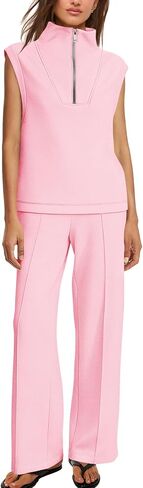 SENSERISE المرأة صالة مجموعات Sweatsuits 2 قطعة ملابس الصيف مطابقة العرق مجموعات مطار السفر الزي رياضية in Kuwait