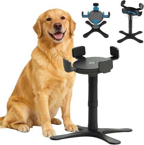 Adjustable Dog Bowl Stand Raised Bowl with 3 Heights Tilted Feeding Stand Elevated Stand for Dog Bowls Adjusts to 5.5",9.45",13.2" Non-Slip for Small Medium Large Dogs in Kuwait