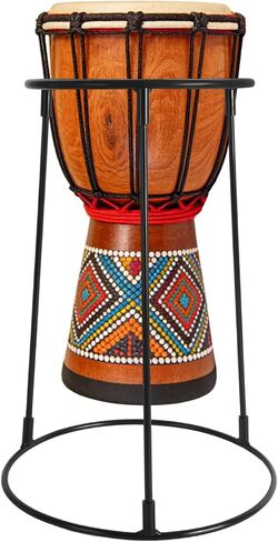 حامل طبلة Djembe مقاس 8.5 إلى 12 بوصة، حامل Djembe خفيف الوزن محمول مع حقيبة تخزين، حامل أرضي Djembe لطبل Bongo الأفريقي الإيقاعي in Kuwait