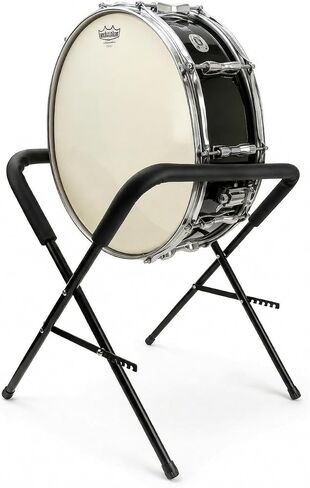 Folding Bass Drum Stand Adjustable Steel Drum Legs, Fits 11.8–18.5" Width, Supports Up to 28" Drums, Portable Anti-Slip Drum Holder for Orchestra, Band & Studio in Kuwait