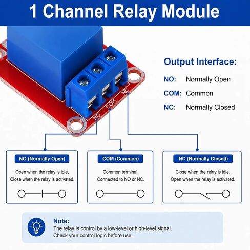 10PCS DC 5V 1 Channel Relay Module, High/Low Level Trigger Relay Switch Board with Optocoupler Isolation, 20cm Jumper Wires and 10K 1K 220R Resistors for Arduino Raspberry Pi in Kuwait