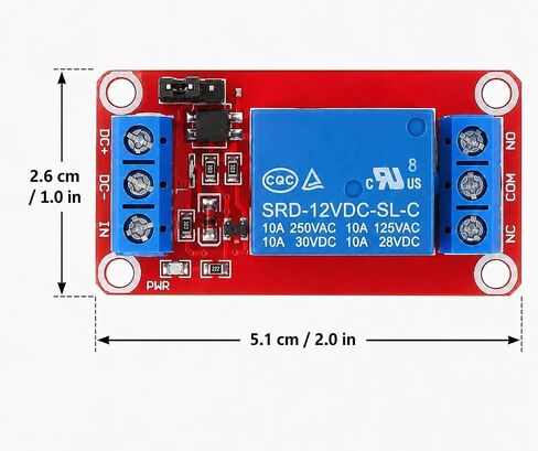 10PCS DC 5V 1 Channel Relay Module, High/Low Level Trigger Relay Switch Board with Optocoupler Isolation, 20cm Jumper Wires and 10K 1K 220R Resistors for Arduino Raspberry Pi in Kuwait