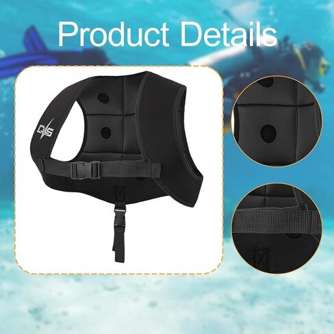 Diving Weight Vest, Vest, Accessories, Professional Women And Men, Freediving Weight Vest Made of Neoprene for Sailing And Underwater Sports in Kuwait