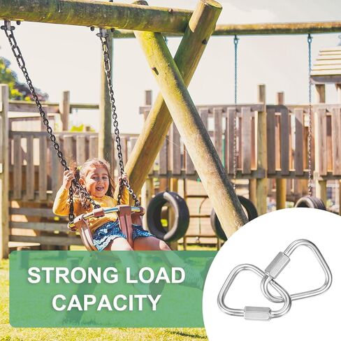 M METERXITY Quick Chain Link Connector, Stainless Steel Locking Repair Chain Links for Swing/Camping/Hiking/Backpack in Kuwait