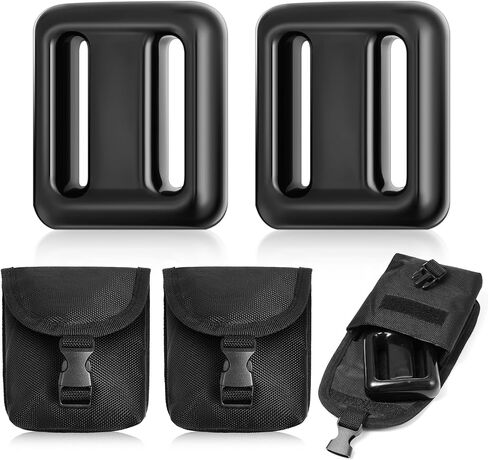 Tellegloww 2 Pack 2.2 Lbs Scuba Diving Weight System with 2 Black Nylon Belt Pockets for Buoyancy Control, Freediving, Spearfishing in Kuwait
