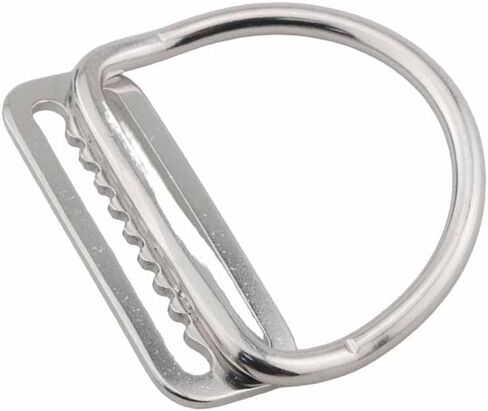 2pcs Silver 316 Stainless Steel Bent D-Ring Welded Serrated Buckle Diving Accessories Belt Retainer Plugs in Kuwait