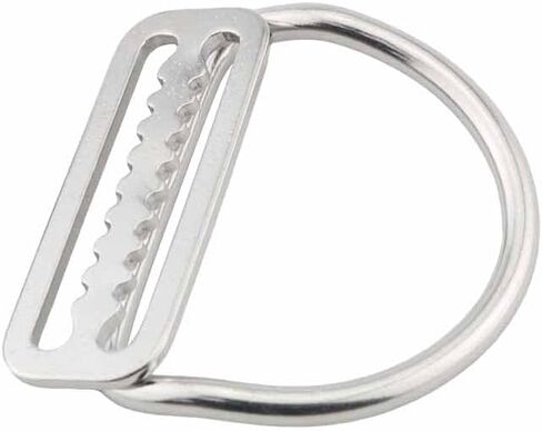 2pcs Silver 316 Stainless Steel Bent D-Ring Welded Serrated Buckle Diving Accessories Belt Retainer Plugs in Kuwait
