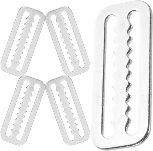 5pcs 316 Stainless Steel Serrated Snorkelling Weight Belt Keeper Webbing Buckle Diving Strap Retainer for Scuba Diving and Outdoor Water Sports in Kuwait