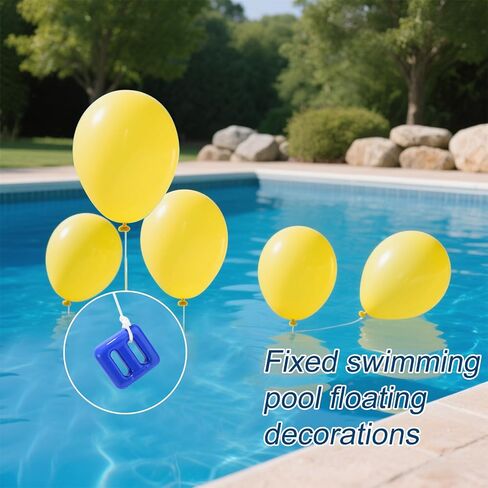 2pcs Pool Fountain Anchor Replacements, Pool Float Weight Anchor with 16.4ft Rope 150g Anchors Weight for Floats (Blue) in Kuwait