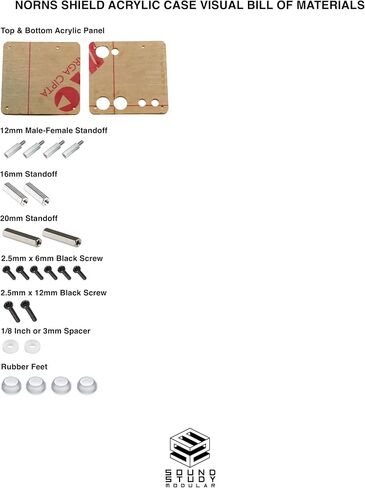 Monome Norns Shield DIY Kit - Portable Sound Computer with Acrylic Case in Kuwait