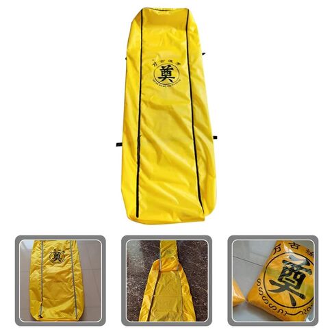 DOITOOL Portable Oxford Cloth Body Bag with Sunscreen Feature for Decomposed Body Transfer and Outdoor Use, Sturdy Yellow Cadaver Carrying Pouch Funeral Accessory Random Color in Kuwait