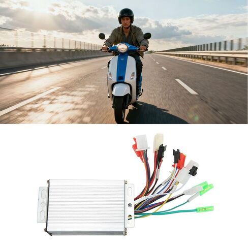 36V-48V 350W Brushless DC Motor Speed Controller Aluminum Alloy E-Bike Controller Replacement Parts for Electric Bikes and Scooters(36/48V 350W) in Saudi Arabia