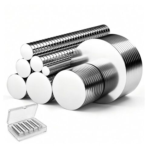 50Pcs Magnets for Crafts,5 Different Sizes Small Rare Earth Magnets,Mini Tiny Strong Round Neodymium Magnet for 3D Printing Refrigerator,Whiteboard,DIY,Office,School and Home Kitchen in Saudi Arabia
