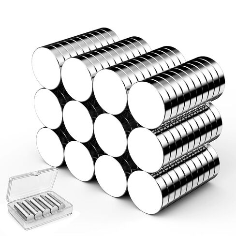50Pcs Magnets for Crafts,5 Different Sizes Small Rare Earth Magnets,Mini Tiny Strong Round Neodymium Magnet for 3D Printing Refrigerator,Whiteboard,DIY,Office,School and Home Kitchen in Saudi Arabia