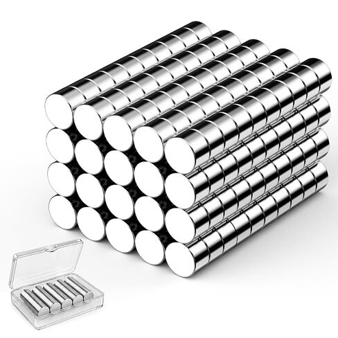50Pcs Magnets for Crafts,5 Different Sizes Small Rare Earth Magnets,Mini Tiny Strong Round Neodymium Magnet for 3D Printing Refrigerator,Whiteboard,DIY,Office,School and Home Kitchen in Saudi Arabia