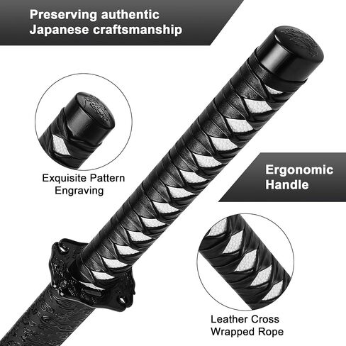 Hand-Forged Samurai Sword – Carbon Steel Katana with Full Tang Structure, Traditional Style Practice Sword for Iaido Training, Collection & Home Display in Kuwait