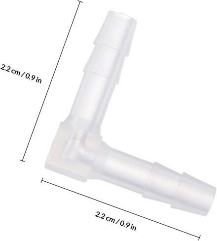 TEHAUX 10pcs L Shape Hose Connector Plastic Water Hose Fitting Wide Applicability and Safe Design for Food and Beverage and Printing and Labeling in Kuwait