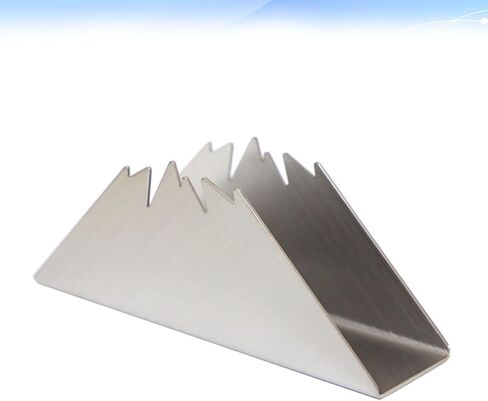 OUNONA Paper Holder Wearable Stainless Steel Triangle and Drop Resistant Vertical Metal Rack for Napkins and Paper Towels for Coffee Shop and Restaurant Tabletop Use in Kuwait