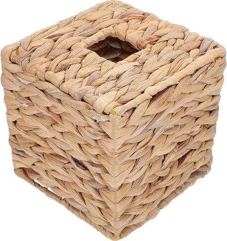 Handwoven Straw Tissue Box Holder Rectangular Table Tissue Dispenser with Easy to Clean Design Simple and Exquisitely Made for Car and Home Table Use in Kuwait