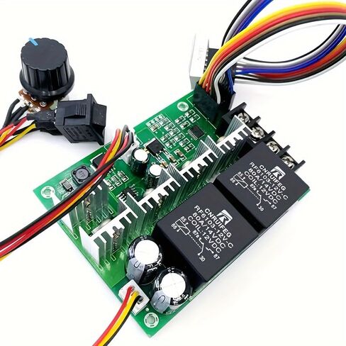 60A 0-100 Adjustable Speed Controller for DIY DC Motor - LED Digital Display & PWM DC 10V-55V Adjustment in Kuwait