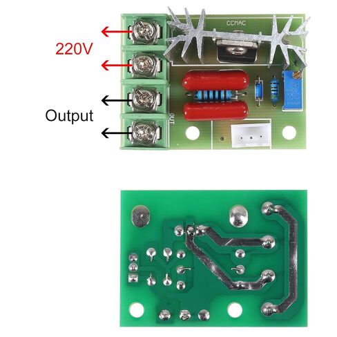 3PCS 50-220V SCR Electric Voltage Regulator Dimmer AC Voltage Regulator 2000W Temperature/Motor Speed Controller Light Dimmer (AC 50-220V 2000W) in Kuwait
