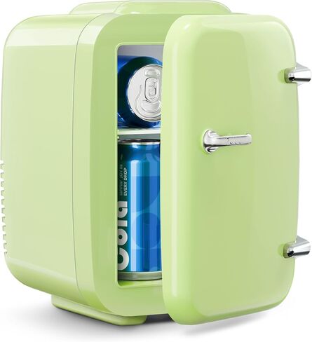 OSTBA Mini Fridge for Skincare, 6 Liter/8 Can 110V AC/DC Portable Thermoelectric Cooler Refrigerators for Bedroom, Skincare, Beverage, Office, Dorm Room and Car, Purple in Kuwait