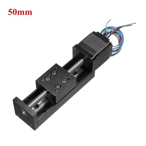 T-Type Sliding Table Rail Linear 50-300mm Stroke NEMA11 Stepper Motor Driver TB6600 Kit CNC Guide Axis(150mm with Driver,6mm Pitch) in Saudi Arabia