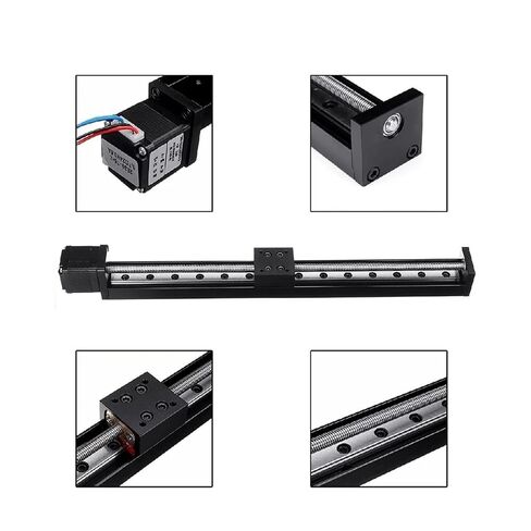 T-Type Sliding Table Rail Linear 50-300mm Stroke NEMA11 Stepper Motor Driver TB6600 Kit CNC Guide Axis(150mm with Driver,6mm Pitch) in Saudi Arabia